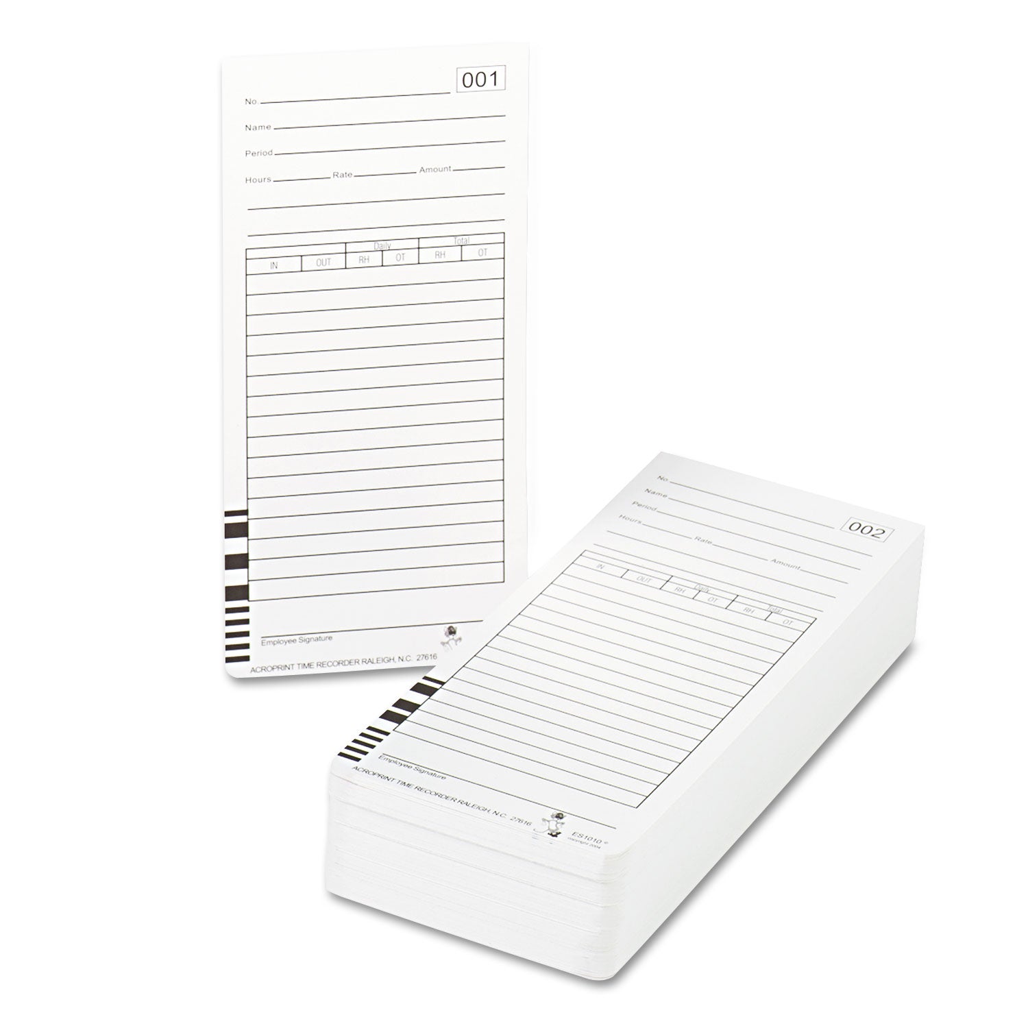 Acroprint® Time Clock Cards For Acroprint Es1000, Two Sides, 3.5 X 7, 100/pack