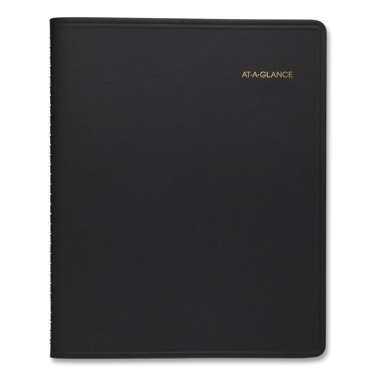 AT-A-GLANCE® 24-Hour Daily Appointment Book, 11 x 8.5, Black Cover, 12-Month (Jan to Dec): 2025