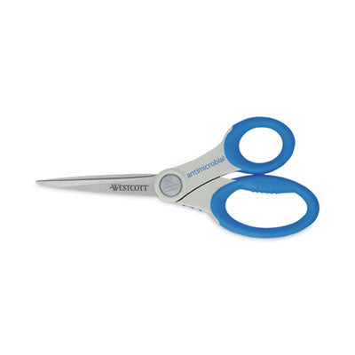 Antimicrobial protection scissors blue handle, 8" Long, 3.5" Cut Length, Blue Straight Handle Flipcost Flipcost