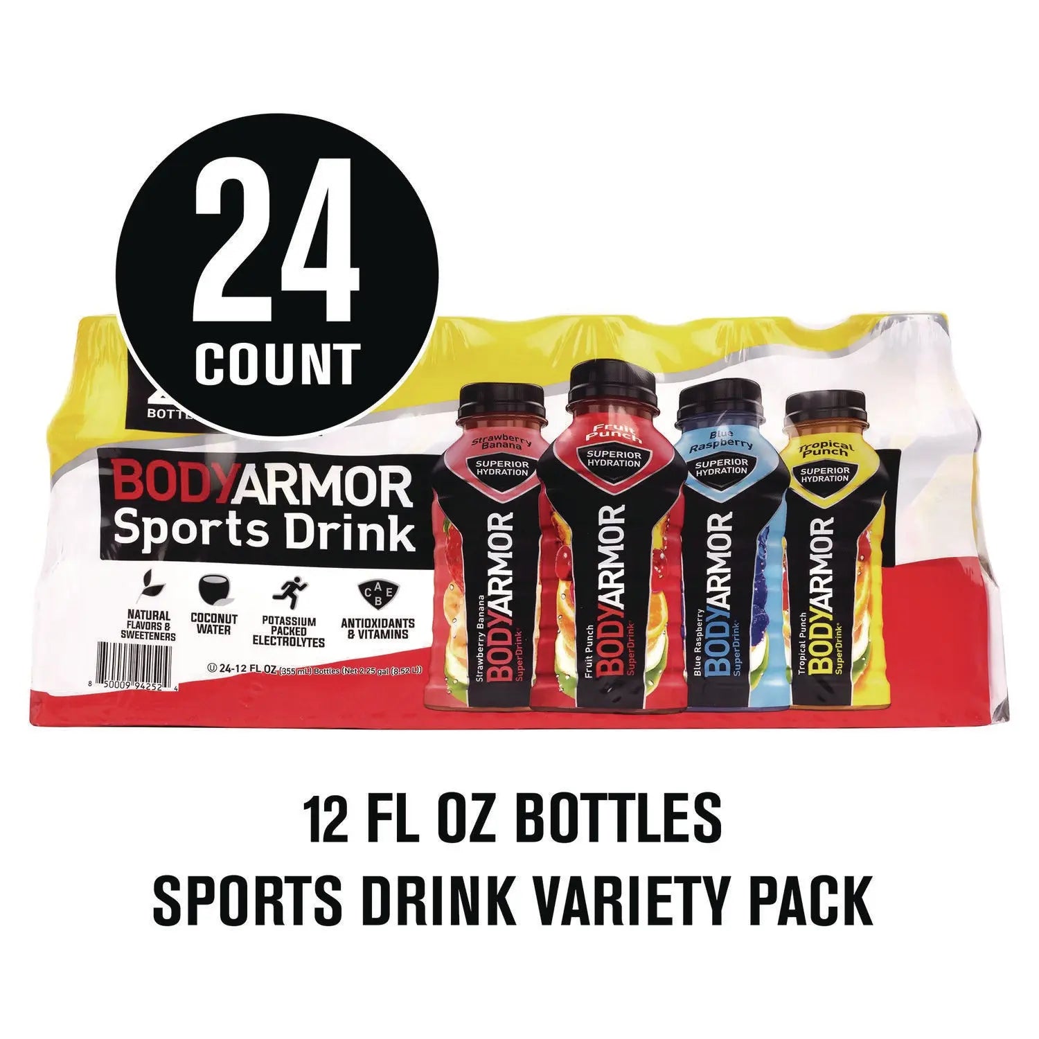 BASE Sports Drink Variety Pack, Assorted Flavors, 12 oz Bottle, 24/Carton BodyArmor Flipcost