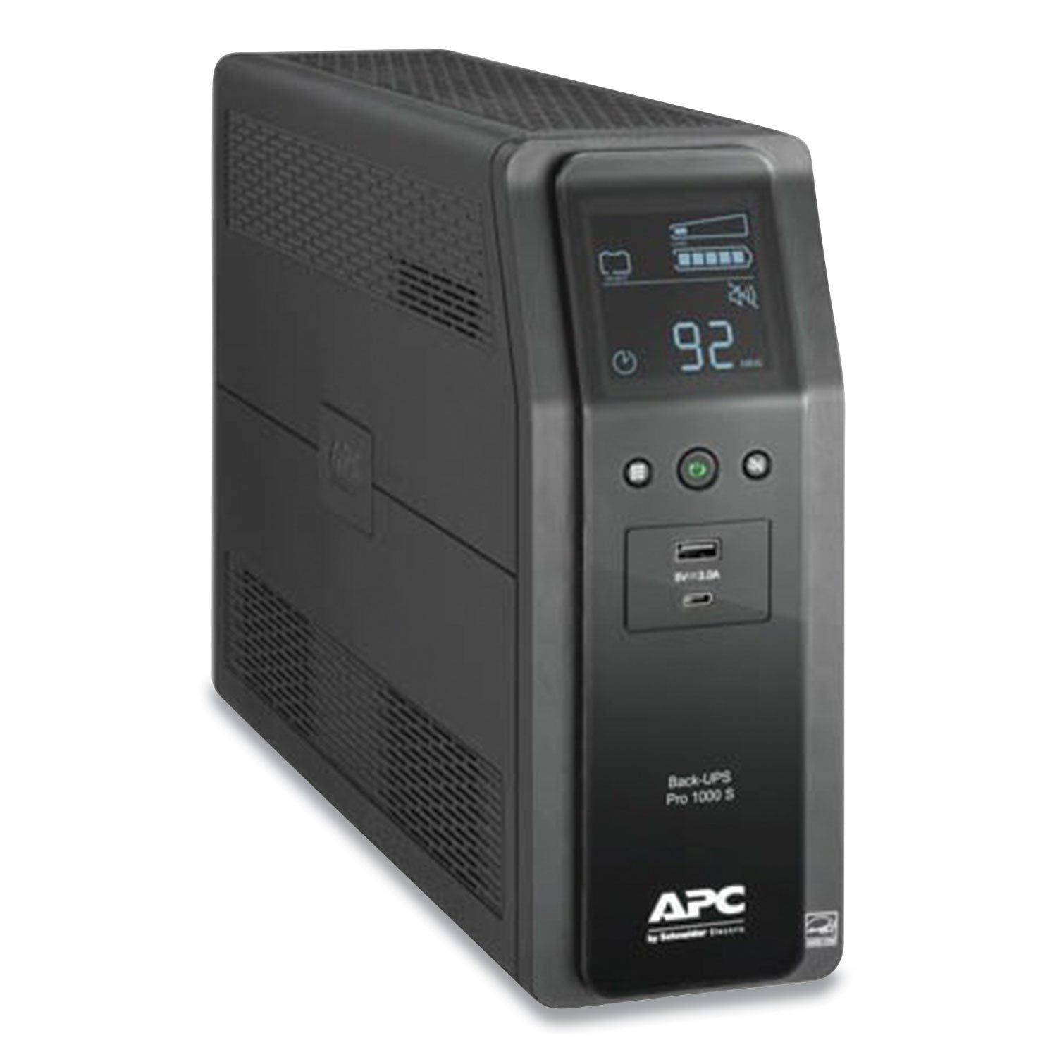 APC® BR1000MS Back-UPS PRO BR Series SineWave Battery Backup System, 10 Outlets, 1,000 VA, 1,080 J