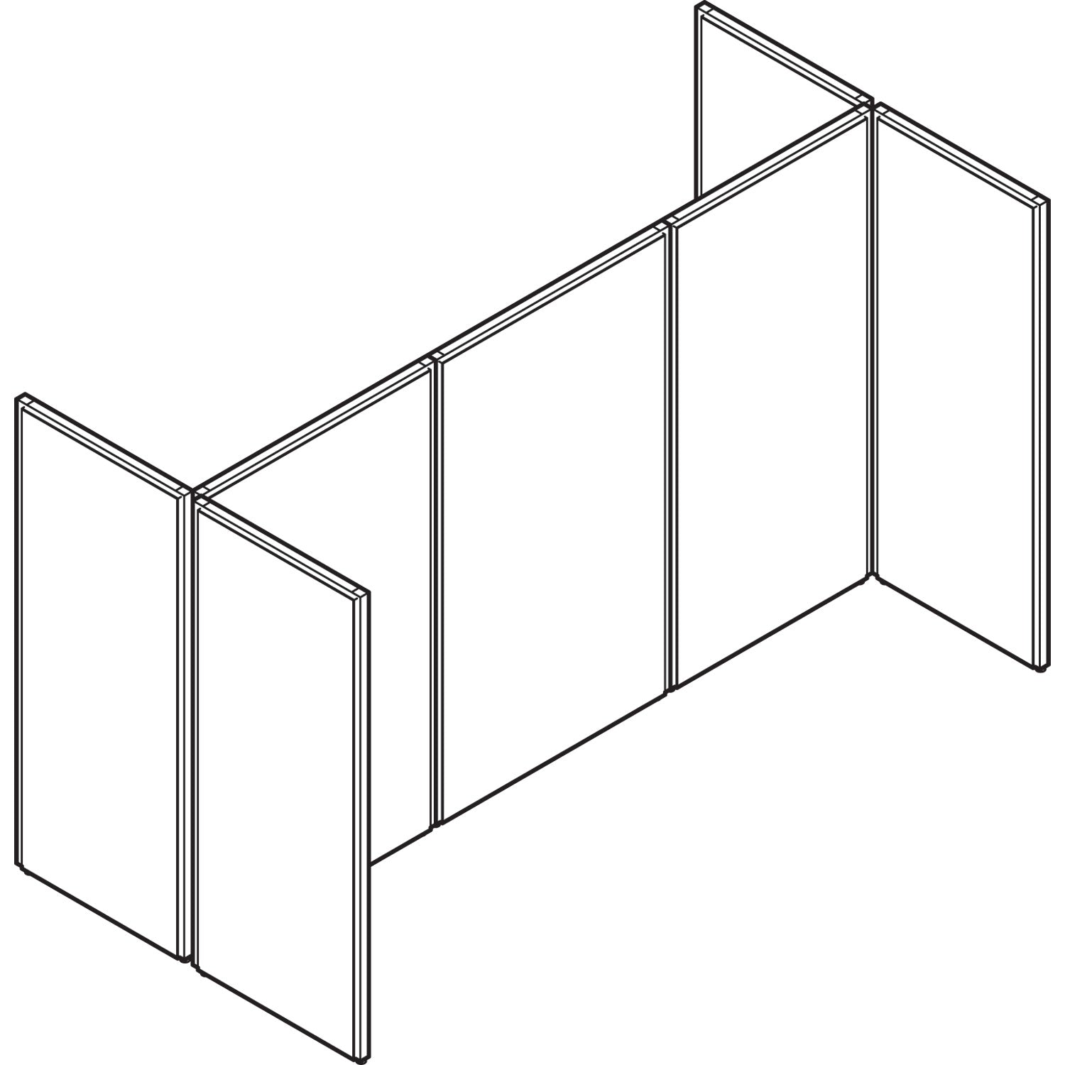 HON® Verse Office Panel, 72w X 60h, Gray