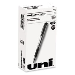 uniball® 207 Impact Gel Pen, Stick, Bold 1 mm, Black Ink, Silver/Black Barrel Flipcost Flipcost