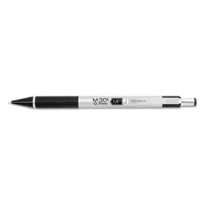 M-301 Mechanical Pencil, 0.7 mm, HB (#2), Black Lead, Silver/Black Barrel Flipcost Flipcost