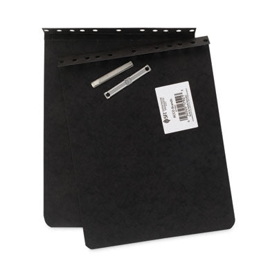 PRESSTEX Report Cover with Tyvek Reinforced Hinge, Top Bound, Two-Piece Prong Fastener, 2" Capacity, 8.5 x 11, Black/Black Flipcost Flipcost