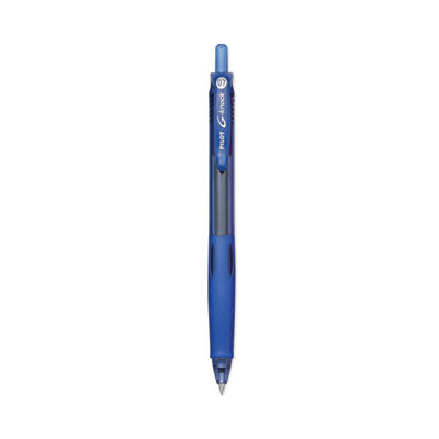 Pilot® G-Knock BeGreen Gel Pen, Retractable, Fine 0.7 mm, Blue Ink, Translucent Blue/Blue Barrel, Dozen Flipcost Flipcost