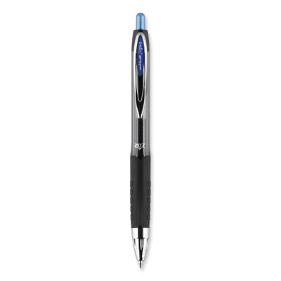 uniball® Signo 207 Gel Pen, Retractable, Medium 0.7 mm, Blue Ink, Smoke/Black/Blue Barrel, Dozen Flipcost Flipcost
