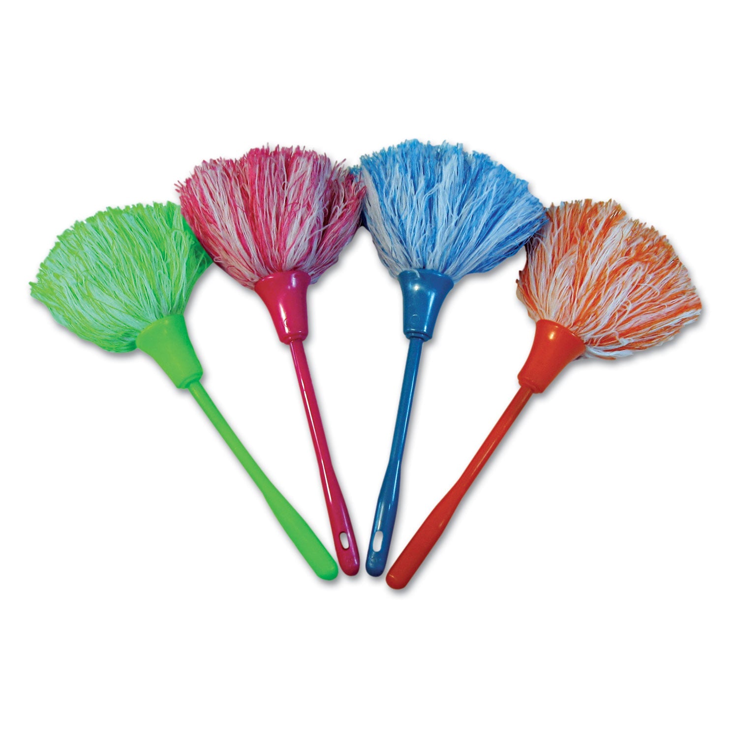 Boardwalk® MicroFeather Mini Microfiber Duster, 11" Plastic Handle
