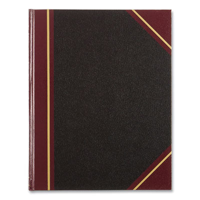 National Texthide Eye-Ease Record Book, Black/Burgundy/Gold Cover, 10.38 x 8.38 Sheets, 300 Sheets/Book Flipcost Flipcost