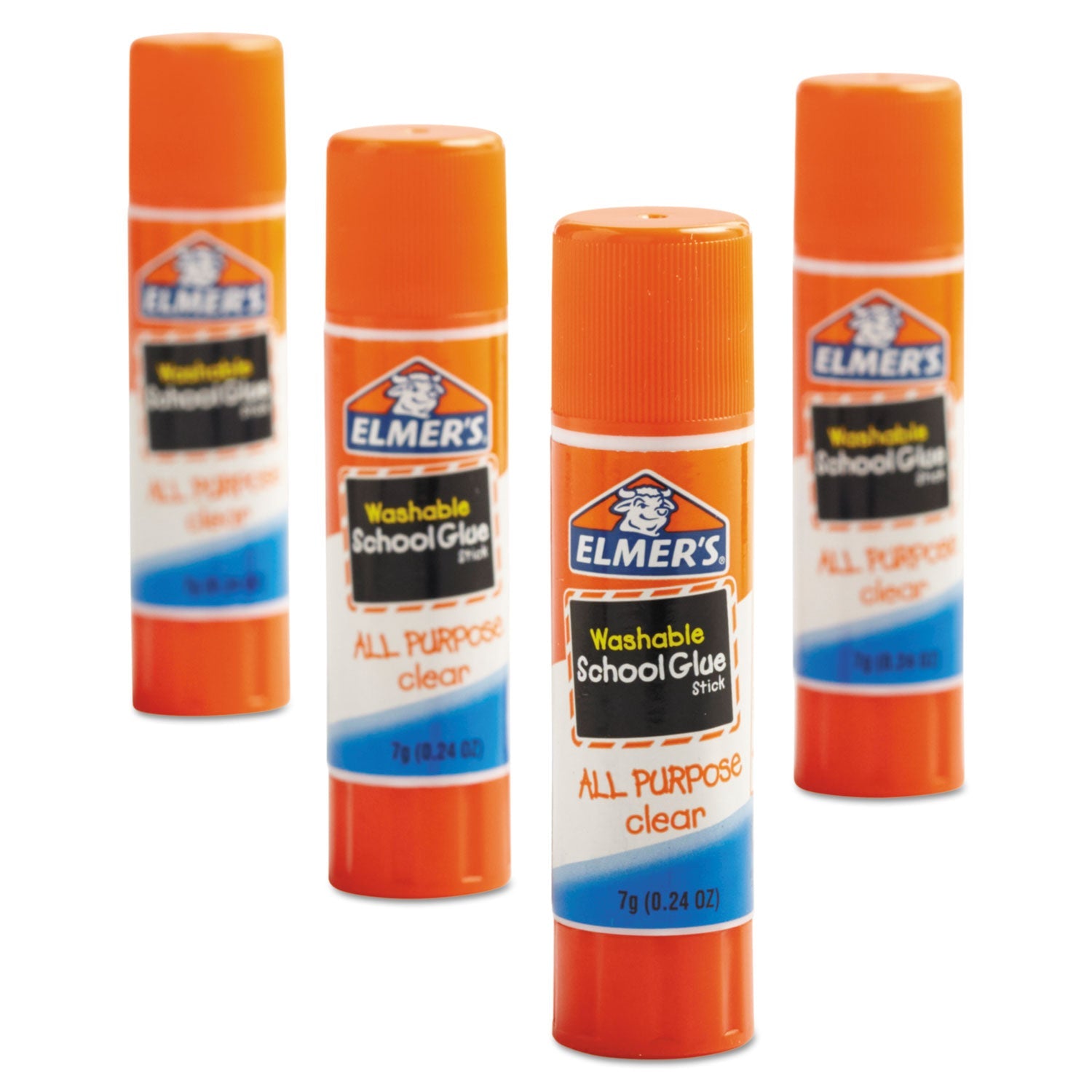 Elmer's® Washable School Glue Sticks, 0.77 Oz, Applies White Snd Dries Clear, 30/box