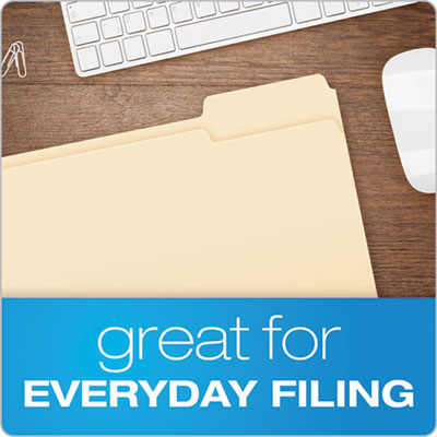 Pendaflex® Manila File Folders, 1/3-Cut Tabs: Right Position, Letter Size, 0.75" Expansion, Manila, 100/Box Flipcost Flipcost