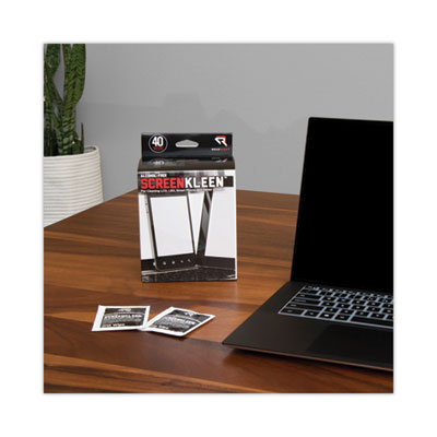 Read Right® ScreenKleen Alcohol-Free Wet Wipes, Cloth, 5 x 5, Unscented, 40/Box Flipcost Flipcost