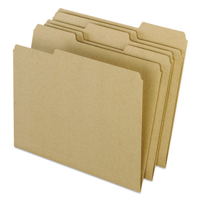 Pendaflex® Earthwise by Pendaflex 100% Recycled Colored File Folders, 1/3-Cut Tabs: Assorted, Letter, 0.5" Expansion, Brown, 100/Box Flipcost Flipcost