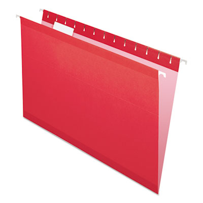 Pendaflex® Colored Reinforced Hanging Folders, Legal Size, 1/5-Cut Tabs, Red, 25/Box Flipcost Flipcost