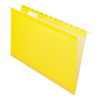 Pendaflex® Colored Reinforced Yellow Legal Hanging Folders, 1/5-Cut Tabs, 25/Box Flipcost Flipcost