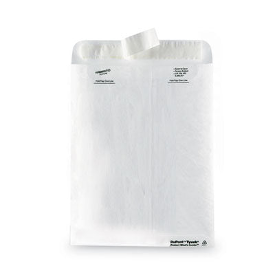 Survivor® Lightweight 14 lb Tyvek Catalog Mailers, #10 1/2, Square Flap, Redi-Strip Adhesive Closure, 9 x 12, White, 50/Box Flipcost Flipcost