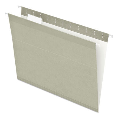 Pendaflex® Colored Reinforced Hanging Folders, Letter Size, 1/5-Cut Tabs, Gray, 25/Box Flipcost Flipcost