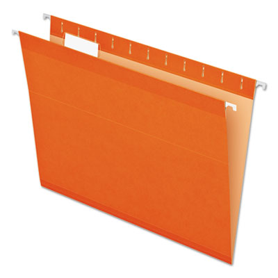 Pendaflex® Colored Reinforced Hanging Folders, Letter Size, 1/5-Cut Tabs, Orange, 25/Box Flipcost Flipcost