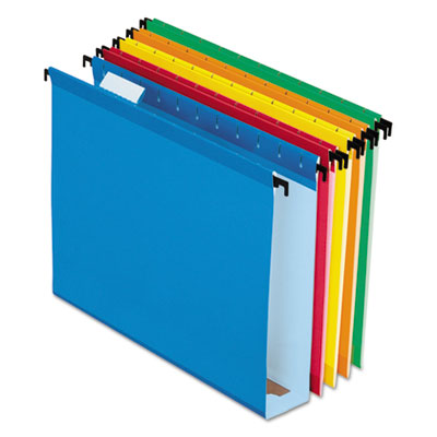 Pendaflex® Extra-Capacity Hanging Folders, 2" Capacity, Letter Size, 1/5-Cut Tabs, Assorted Colors, 20/Box Flipcost Flipcost