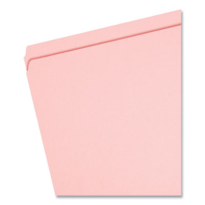 Smead™ Reinforced Top Tab Colored Pink File Folders, Straight Tabs, Letter Size, 0.75" Expansion, Pink, 100/Box Flipcost Flipcost