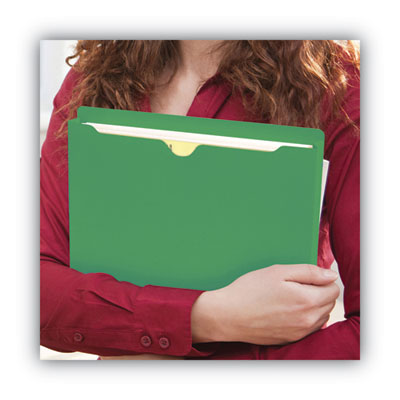 Smead™ Colored Green File Jackets with Reinforced Double-Ply Tab, Straight Tab, Letter Size, Green, 50/Box Flipcost Flipcost