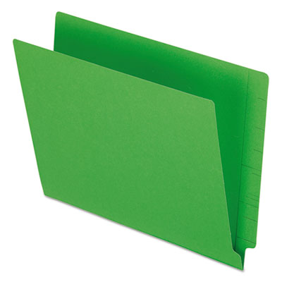 Pendaflex® Color-Coded End Tab Folders with Reinforced Double-Ply Straight Cut Tabs, Letter Size, 0.75" Expansion, Green, 100/Box Flipcost Flipcost