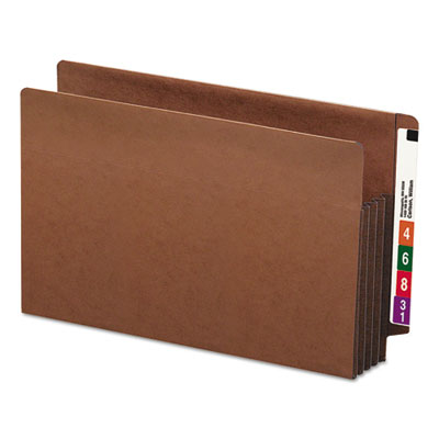 Smead™ Heavy-Duty Redrope End Tab TUFF Pockets, 3.5" Expansion, Legal Size, Redrope, 10/Box Flipcost Flipcost