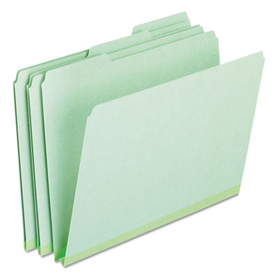 Pendaflex® Pressboard Expanding File Folders, 1/3-Cut Tabs: Assorted, Letter Size, 1" Expansion, Green, 25/Box Flipcost Flipcost