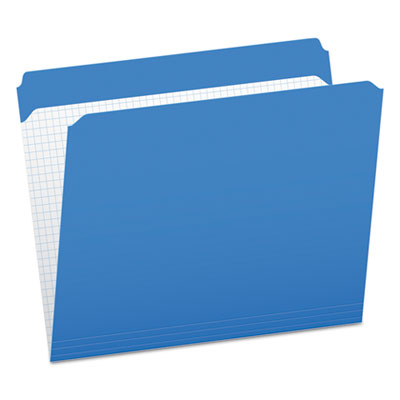 Pendaflex® Double-Ply Reinforced Top Tab Colored File Folders, Straight Tabs, Letter Size, 0.75" Expansion, Blue, 100/Box Flipcost Flipcost