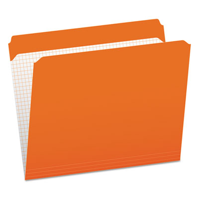 Pendaflex® Double-Ply Reinforced Top Tab Colored File Folders, Straight Tabs, Letter Size, 0.75" Expansion, Orange, 100/Box Flipcost Flipcost