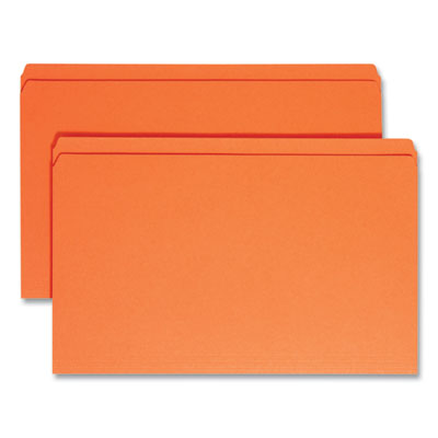 Smead™ Reinforced Top Tab Colored File Folders, Straight Tabs, Legal Size, 0.75" Expansion, Orange, 100/Box Flipcost Flipcost