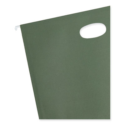 Smead™ Hanging Pockets Full-Height Gusset, 1 Section, 3.5" Capacity, Letter Size, Standard Green, 10/Box Flipcost Flipcost