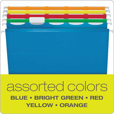 Pendaflex® Ready-Tab Colored Hanging Folders, Letter Size, 1/5-Cut Tabs, Assorted Colors, 25/Box Flipcost Flipcost