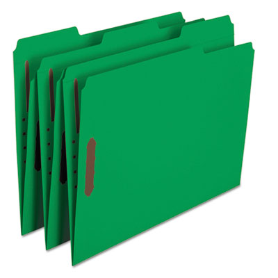 Smead™ Top Tab Colored Fastener Folders Letter Size, 0.75" Expansion, 2 Fasteners, Green Exterior, 50/Box Flipcost Flipcost