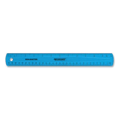 Flexible Non-Shatter Ruler 12" (30 cm) Long, Plastic, Assorted Translucent Colors, 12/Box Flipcost Flipcost