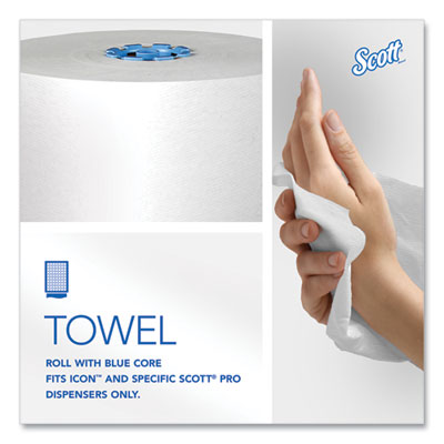 Scott® Pro Hard Roll Paper Towels with Absorbency Pockets, for Scott Pro Dispenser, Blue Core Only, 1-Ply, 7.5" x 900 ft, 6 Rolls/CT Flipcost Flipcost