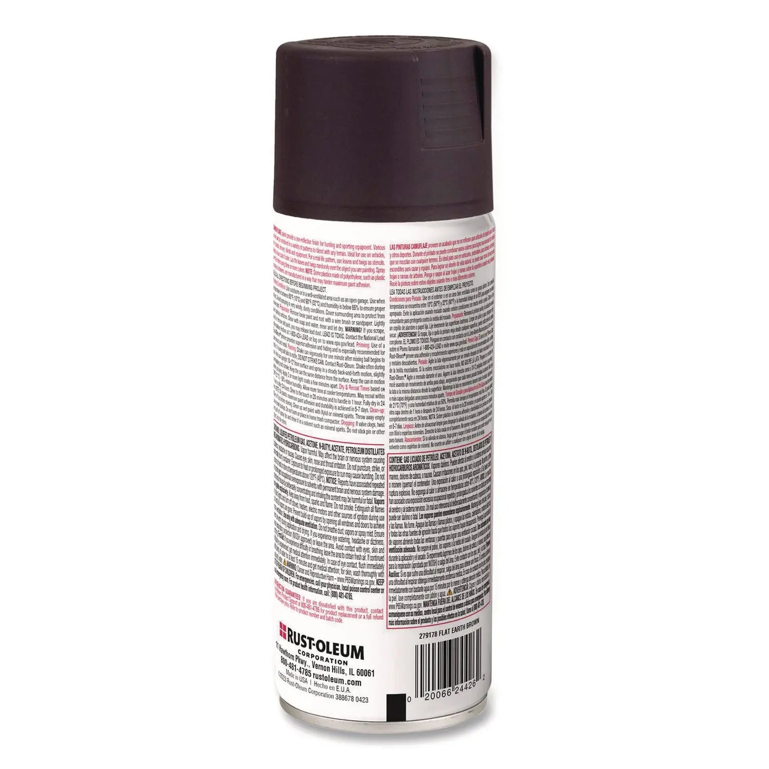 Camouflage Spray Paint, Flat Earth Brown, 12 oz Aerosol Can, 6/Carton Rust-Oleum® Flipcost