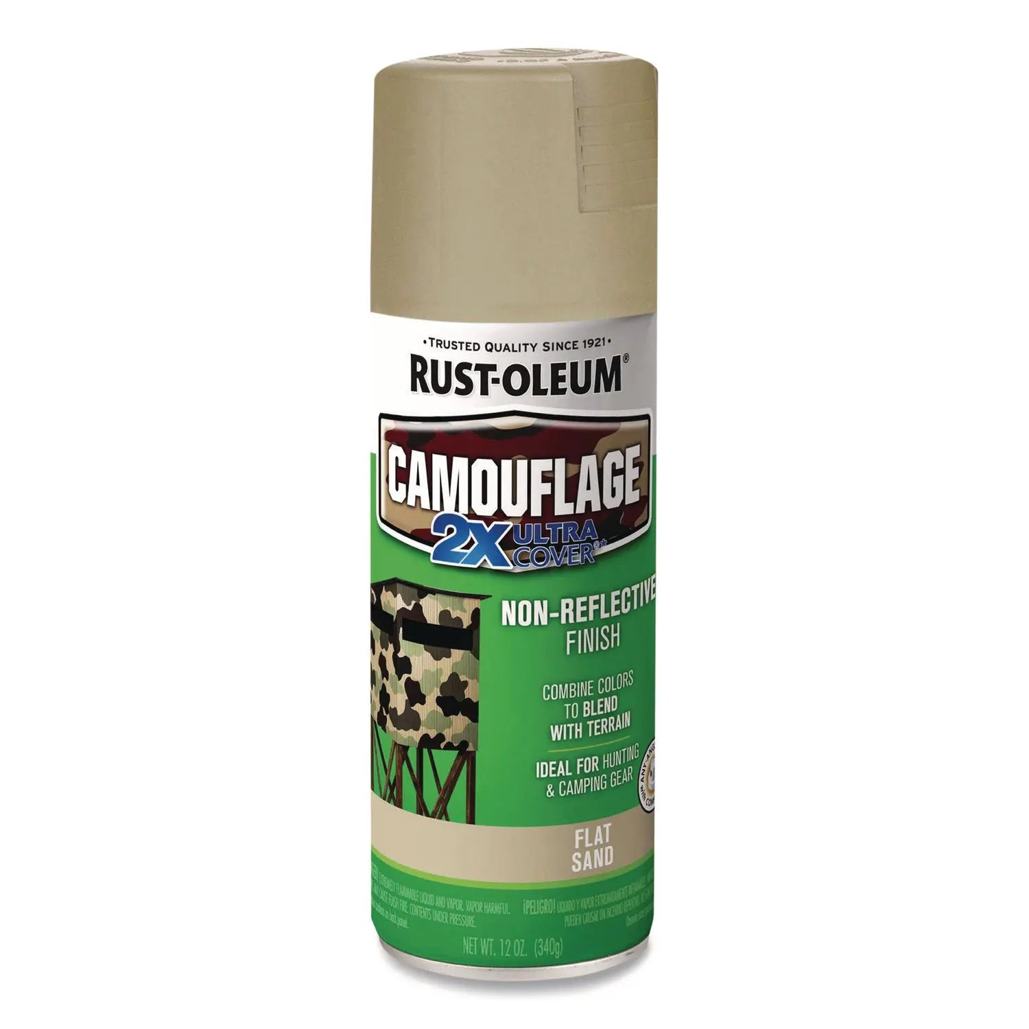 Camouflage Spray Paint, Flat Sand, 12 oz Aerosol Can, 6/Carton Rust-Oleum® Flipcost