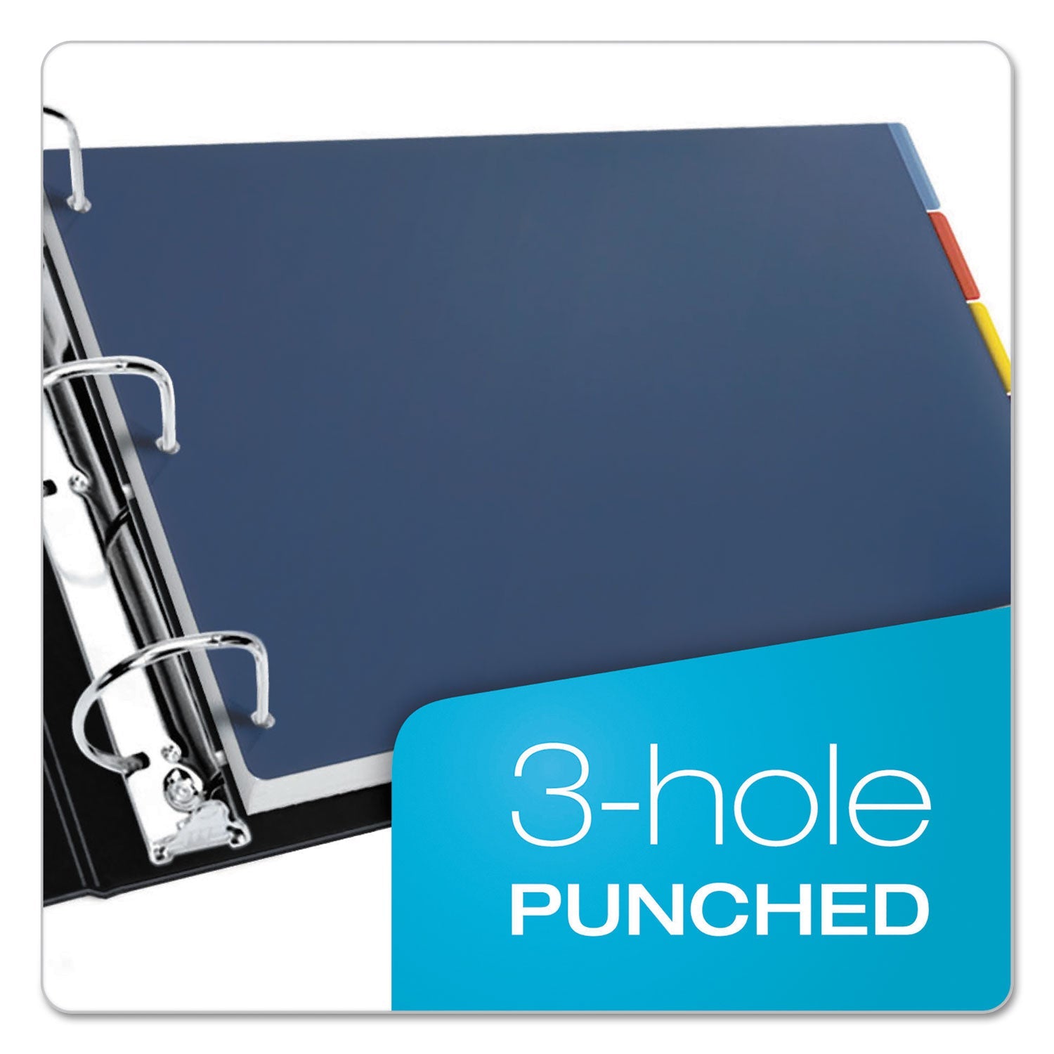 Cardinal® Tabloid-Size Poly Index Divider, 5-Tab, 11 X 17, Assorted, 1 Set