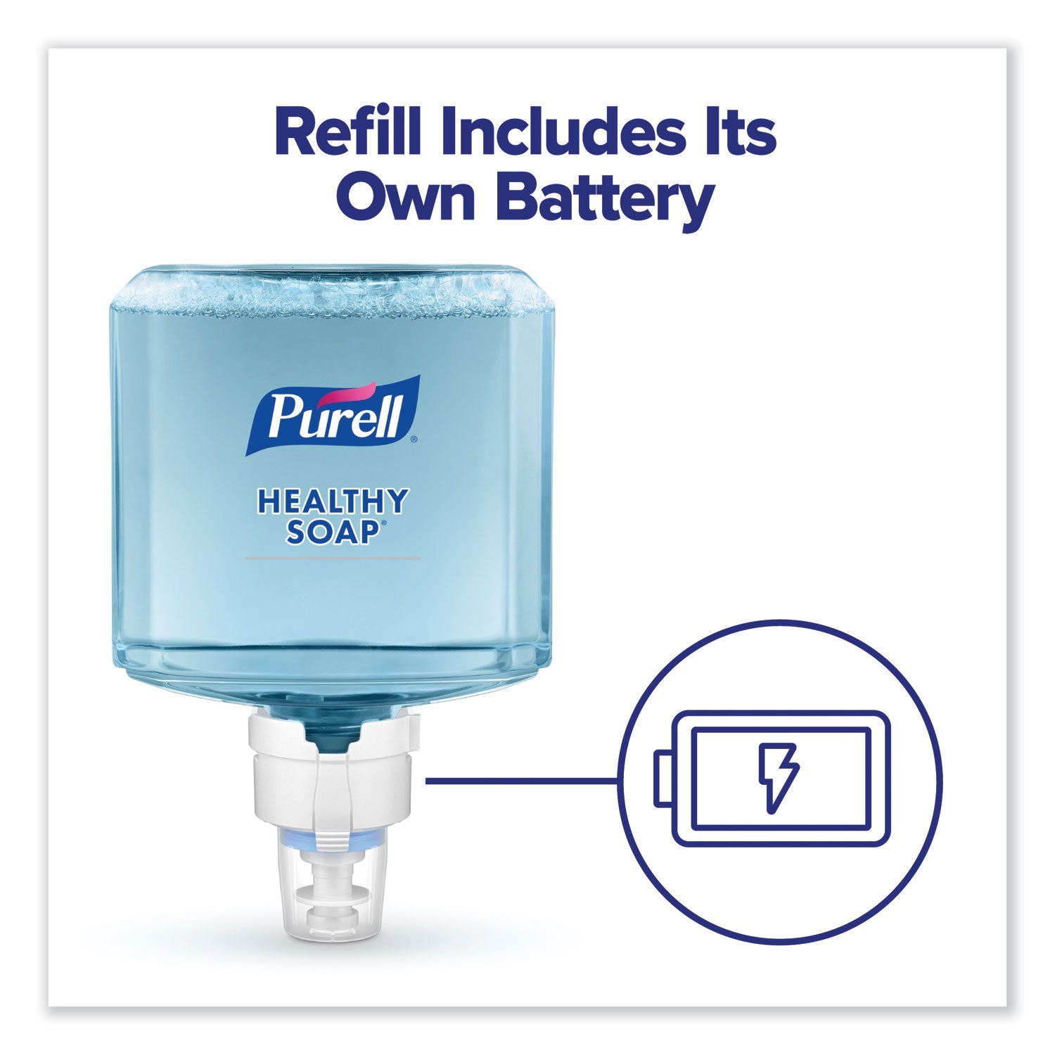 PURELL® CLEAN RELEASE Technology (CRT) HEALTHY SOAP High Performance Foam Refill, For ES8 Dispensers, Fragrance-Free, 1,200 mL, 2/CT