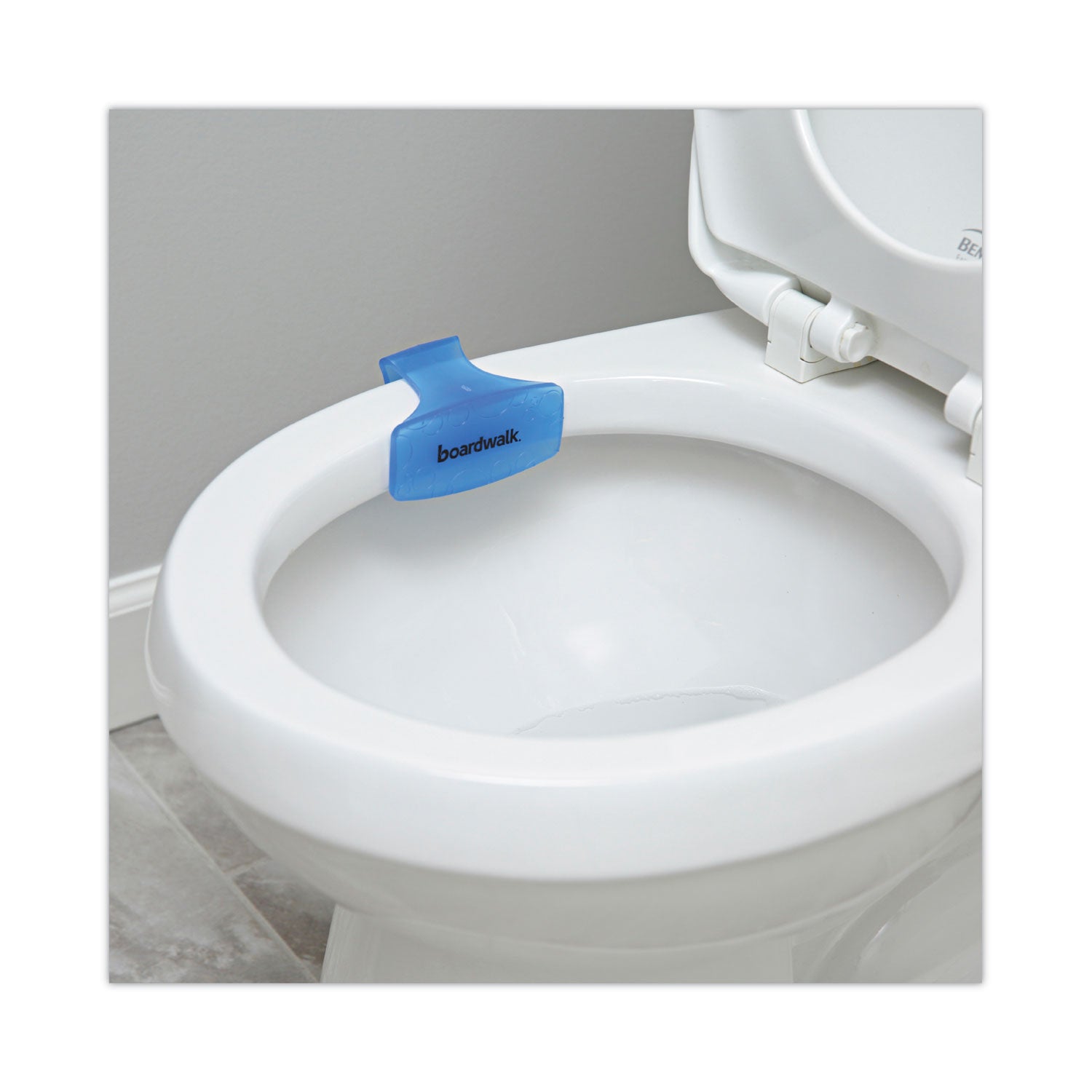 Boardwalk® Toilet Bowl Clip, Cotton Blossom Scent, Blue, 12/Box, 6 Boxes/Carton