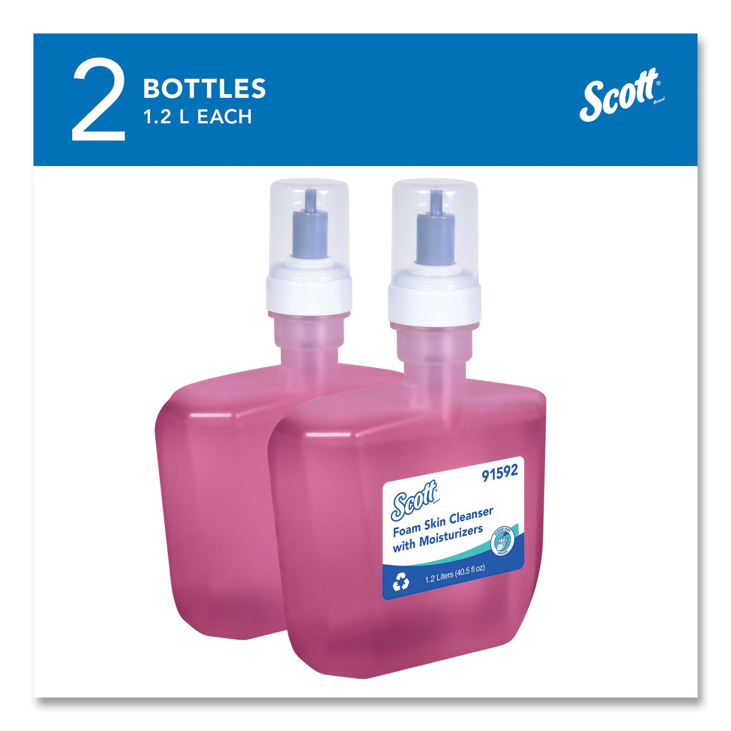 Scott® Pro Foam Skin Cleanser with Moisturizers Refill, Citrus Floral Scent, 1.2 L, 2/Carton