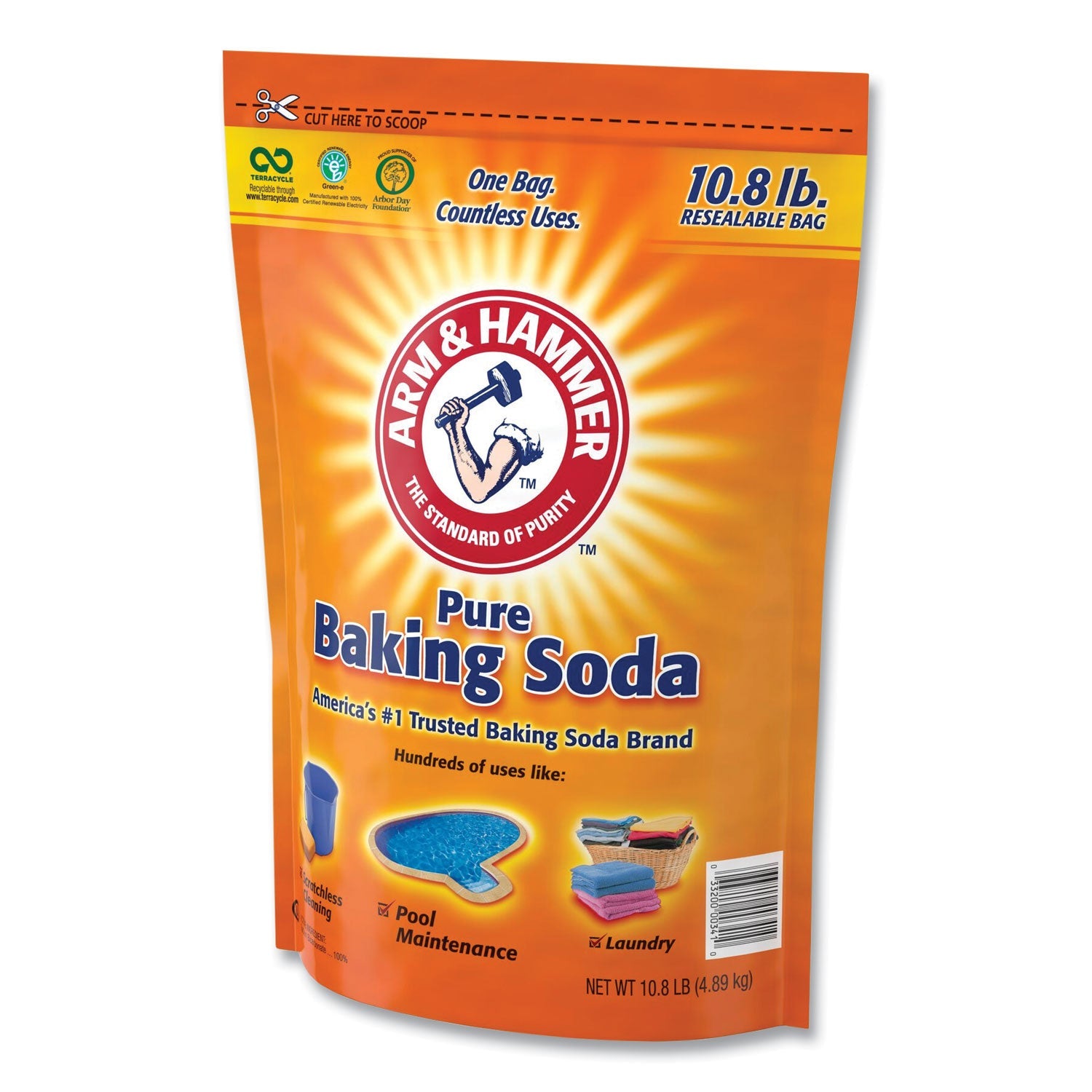 Arm & Hammer™ Baking Soda, 10.8 lb Bag, 4/Carton