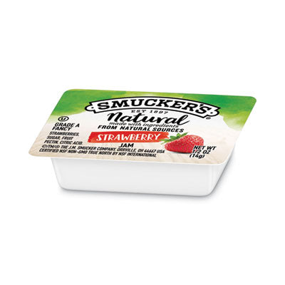 Smucker's® Smuckers 1/2 Ounce Natural Jam, 0.5 oz Container, Strawberry, 200/Carton Flipcost Flipcost