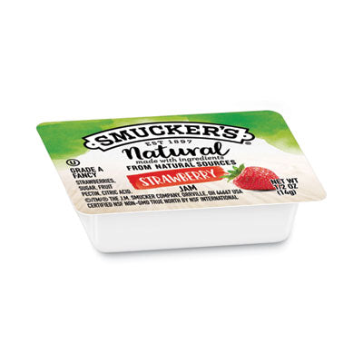 Smucker's® Smuckers 1/2 Ounce Natural Jam, 0.5 oz Container, Strawberry, 200/Carton Flipcost Flipcost