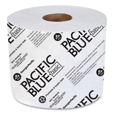 Pacific Blue Basic High-Capacity Bathroom Tissue, Septic Safe, 2-Ply, White, 1,000 Sheets/Roll, 48 Rolls/Carton Flipcost Flipcost