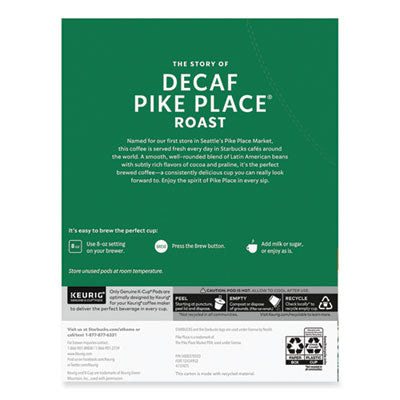 Pike Place Decaf Coffee K-Cups, 96/Carton Flipcost Flipcost