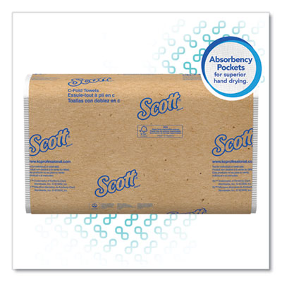 Scott® Essential C-Fold Towels for Business, Absorbency Pockets, 1-Ply, 10.13 x 13.15, White, 200/Pack, 12 Packs/Carton Flipcost Flipcost