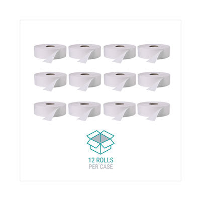 Windsoft® Jumbo Roll Bath Tissue, Septic Safe, 2 Ply, White, 3.4" x 1,000 ft, 12 Rolls/Carton Flipcost Flipcost