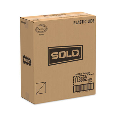 SOLO® Traveler Cappuccino Style Dome Lid, Fits 8 oz Cups, Black, 1,000/Carton Flipcost Flipcost